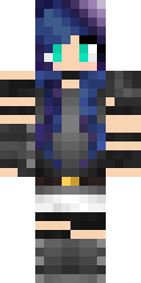 Midnight Blue Girl Minecraft skin
