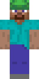 Teal Shirt Steve Minecraft skin