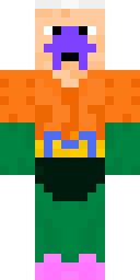 Orange Aqua Hero Minecraft skin