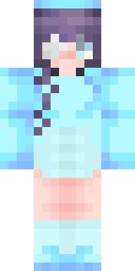Pastel Blue Kimono Minecraft skin