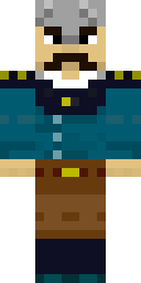 Grizzled Fleet Captain Minecraft skin