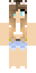 Blonde Denim Girl Minecraft skin