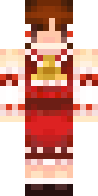 Crimson Kimono Maiden Minecraft skin