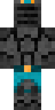 Obsidian Plate Warden Minecraft skin