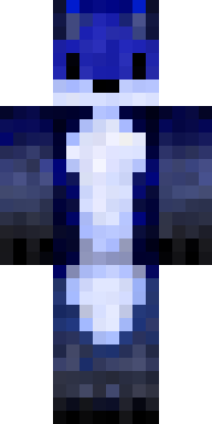 Midnight Frost Wolf Minecraft skin