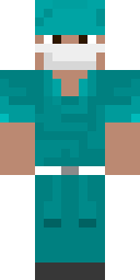 Teal Surgeon Scrubs Minecraft skin