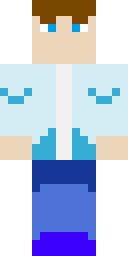 Azure Casual Lad Minecraft skin