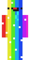Rainbow Cascade Minecraft skin
