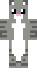 Cozy Gray Kitty Minecraft skin