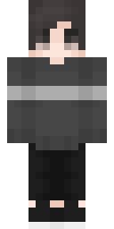 Gray Layered Loner Minecraft skin