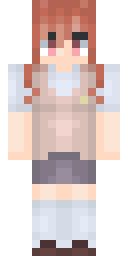 Peach Schoolgirl Sweet Minecraft skin