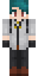 Teal Lab Scientist Minecraft skin