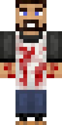 Bloodstained Survivor Minecraft skin
