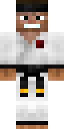 White Belt Champion Minecraft skin