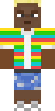 Rainbow Ladder Climber Minecraft skin