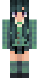 Mint Punk Rocker Minecraft skin