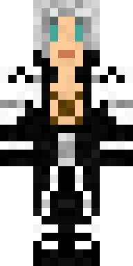 Monochrome Shinigami Minecraft skin