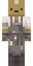 Cardboard Bear Buddy Minecraft skin