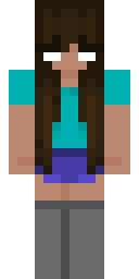 Teal Sleeve Casual Minecraft skin
