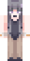 Silver Wolf Hooded Minecraft skin