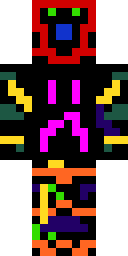 Neon Circuit Wraith Minecraft skin