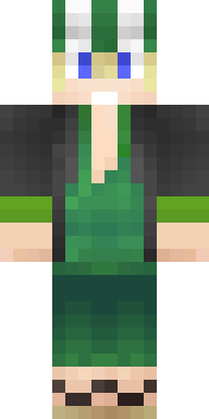 Emerald Sprite Warden Minecraft skin