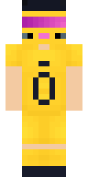 Golden Jersey Number Zero Minecraft skin