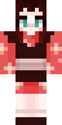 Camellia Kimono Minecraft skin
