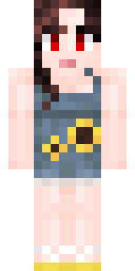 Crimson Gaze Maiden Minecraft skin