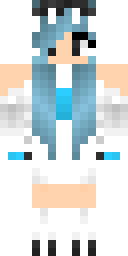 Azure Frost Priestess Minecraft skin
