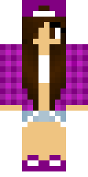 Plaid Cap Girl Minecraft skin