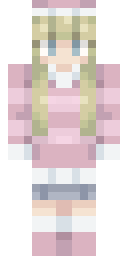 Rosy Braided Sweetheart Minecraft skin