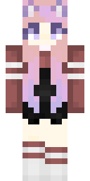 Rosy Ear Sweetheart Minecraft skin