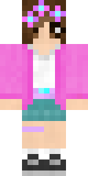 Flower Crown Girl Minecraft skin