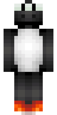 Fiery Snow Panda Minecraft skin