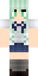 Mint Anime Sweetheart Minecraft skin
