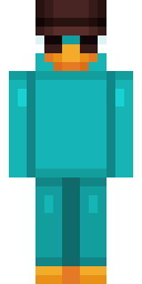 Teal Duck Buddy Minecraft skin
