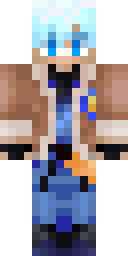 Frost Blue Prince Minecraft skin