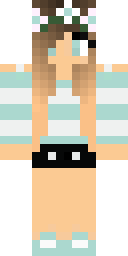 Frostbite Snow Girl Minecraft skin