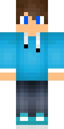 Azure Hoodie Lad Minecraft skin