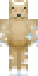 Cuddly Cream Fox Minecraft skin