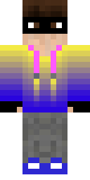 Sunset Rainbow Raver Minecraft skin