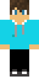 Sky Blue Sport Hoodie Minecraft skin