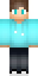 Aqua Fleece Chiller Minecraft skin