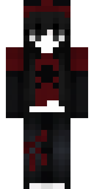 Crimson Goth Rebel Minecraft skin