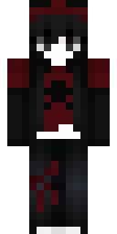 Crimson Goth Rebel Minecraft skin