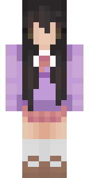 Lavender Cardigan Minecraft skin