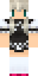 Silver Battle Maiden Minecraft skin