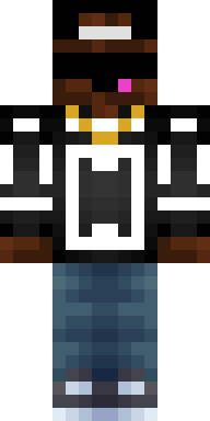 Monochrome Street Kid Minecraft skin
