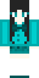 Aqua Glow Hoodie Minecraft skin